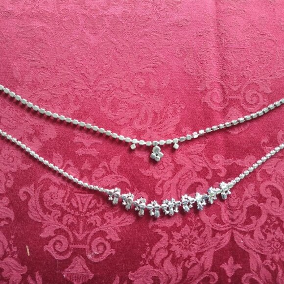 Vintage Rhinestone and Crystal Necklace and Earring Sets (2) - Picture 4 of 12